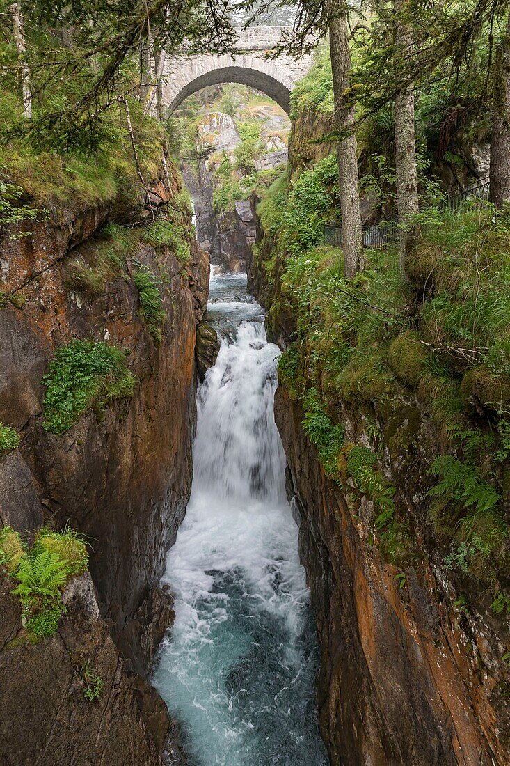 France, Hautes Pyrenees, Cauterets, Pont d'Espagne site\n