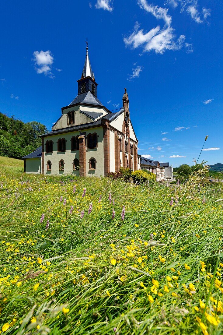 France, Haut Rhin, Orbey, Pairis cistercian abbey founded in the 18th century, rebuilt in 1183 after a fire, now retirement Home\n