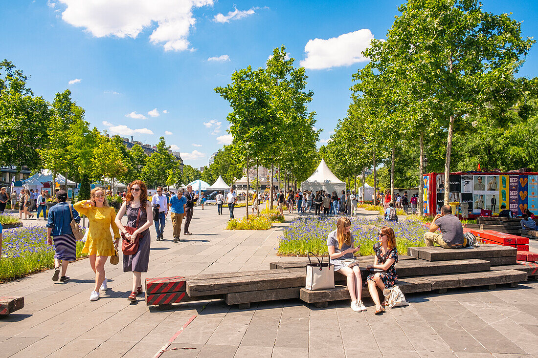 Frankreich, Paris, der Platz der Republik, bepflanzt für die Veranstaltung Biodiversität 2019 vom 21. bis 24. Juni 2019 (Gad Weil)