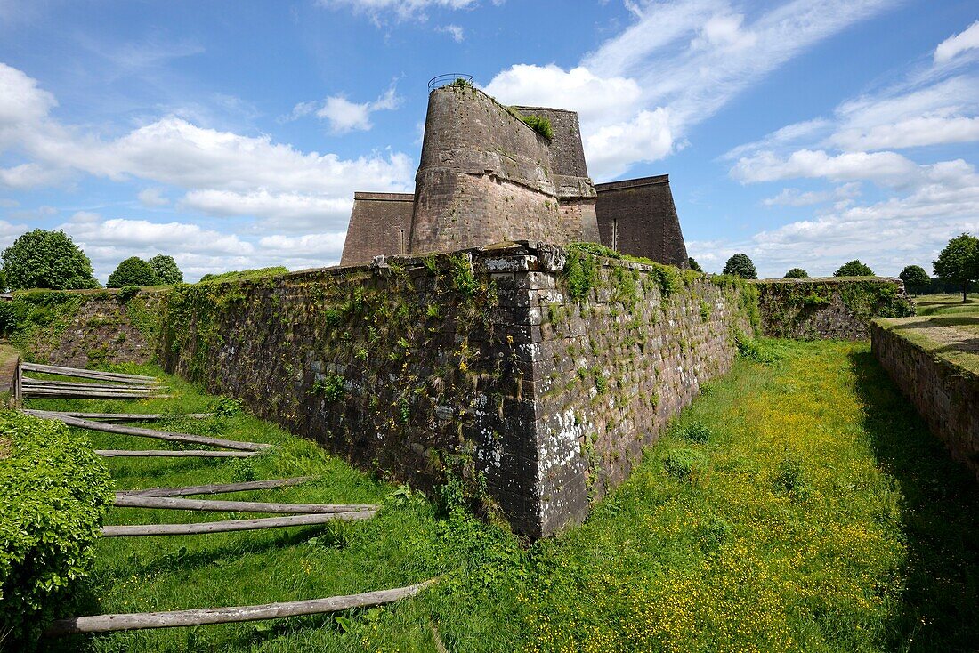 France, Moselle, Bitche, citadel dated 17th and 18th centuries, bastion of the Big Head\n