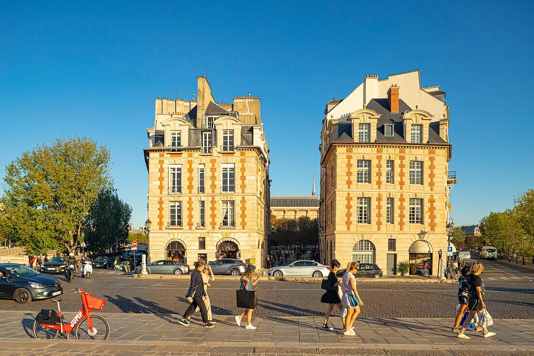 Frankreich, Paris, von der UNESCO zum Weltkulturerbe erklärtes Gebiet, Place du Pont Neuf