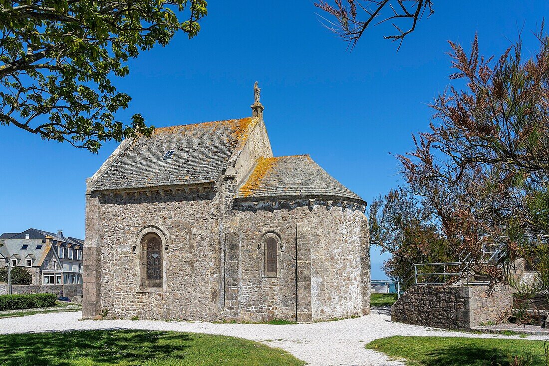 Frankreich, Manche, Saint-Vaast la Hougue, Kapelle der Matrosen von Saint-Vaast-la-Hougue