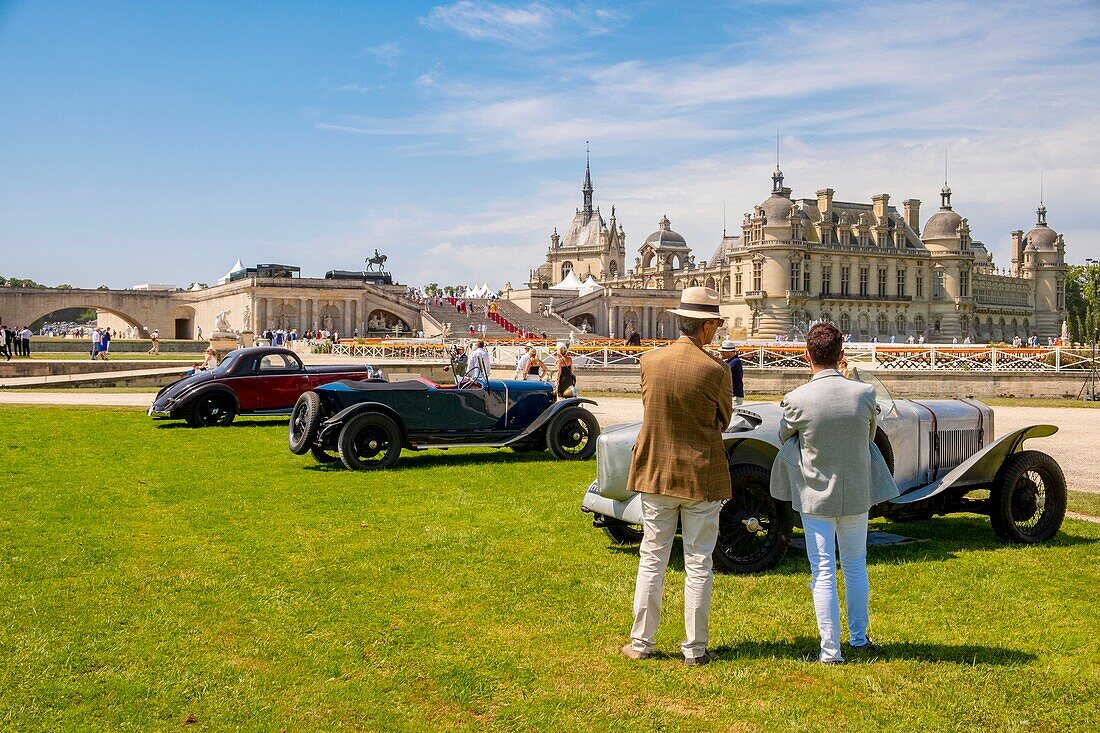 France, Oise, Chantilly, Chateau de Chantilly, 5th edition of Chantilly Arts & Elegance Richard Mille, a day devoted to vintage and collections cars\n
