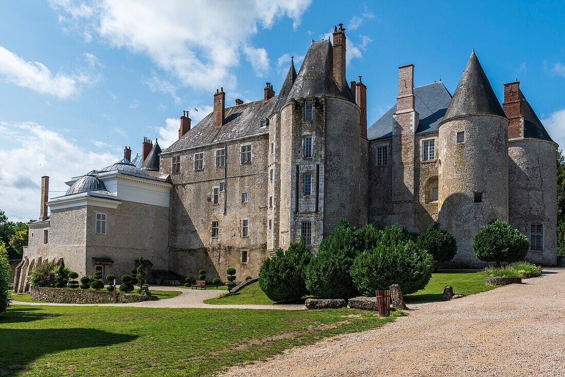 Frankreich, Loiret, Meung sur Loire, Schloss Meung sur Loire, aus dem 12. Jahrhundert, seit 1988 unter Denkmalschutz