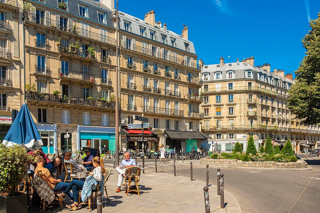 France, Paris, district of Saint Victor, rue Monge\n