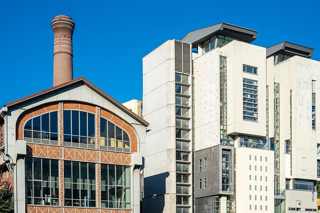 France, Paris, Paris Rive Gauche district, former Factory of Urban Compressed Air Company of the 19th century houses nowadays the Paris-Val de Seine National School of Architecture\n