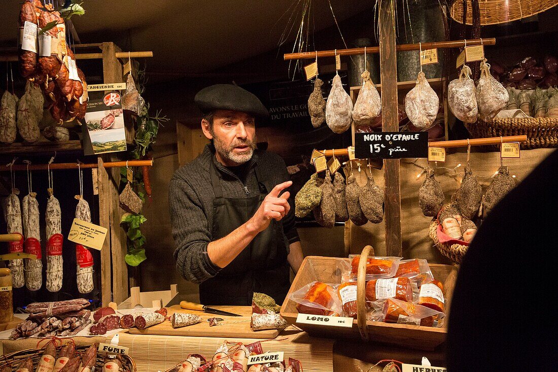 Frankreich, Indre et Loire, Tours, Weihnachtsmarkt