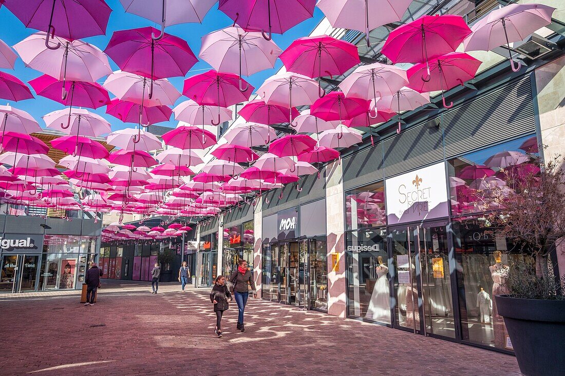 France, Cher, Bourges, Avaricum shopping district\n