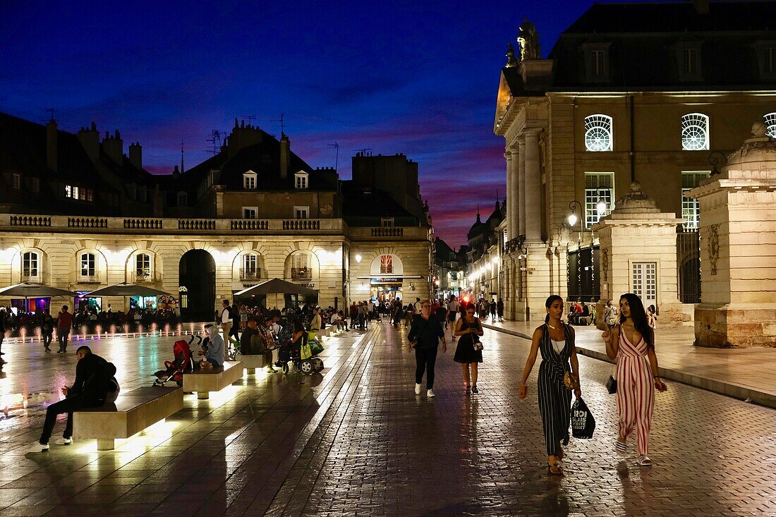 France, Cote d'Or, Dijon, area listed as World Heritage by UNESCO, Place de la Liberation, Palace of the Dukes of Burgundy\n