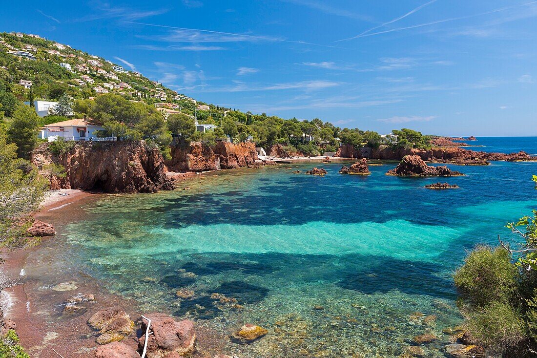 Frankreich, Var, Corniche de l'Esterel oder Corniche d'Or, Agay, Calanque des Anglais