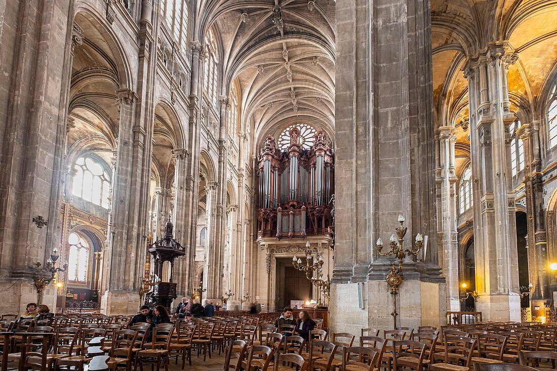 France, Paris, Les Halles district, Saint-Eustache church\n