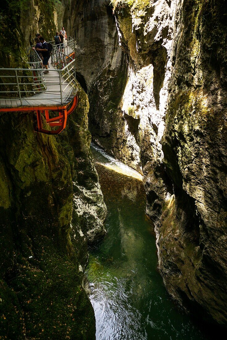 France, Haute Savoie, Lovagny, the Fier gorges\n