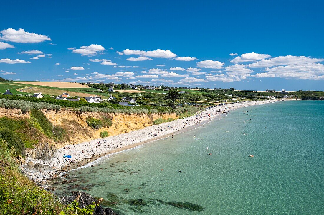 France, Finistere, Armorica Regional Natural Park, Crozon Peninsula, Telgruc-sur-Mer, Trez Bellec beach\n