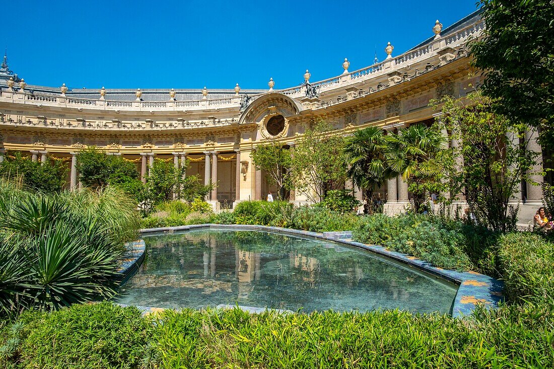 Frankreich, Paris, von der UNESCO zum Weltkulturerbe erklärtes Gebiet, Museum der Schönen Künste der Stadt Paris im Petit Palais, der innere Garten