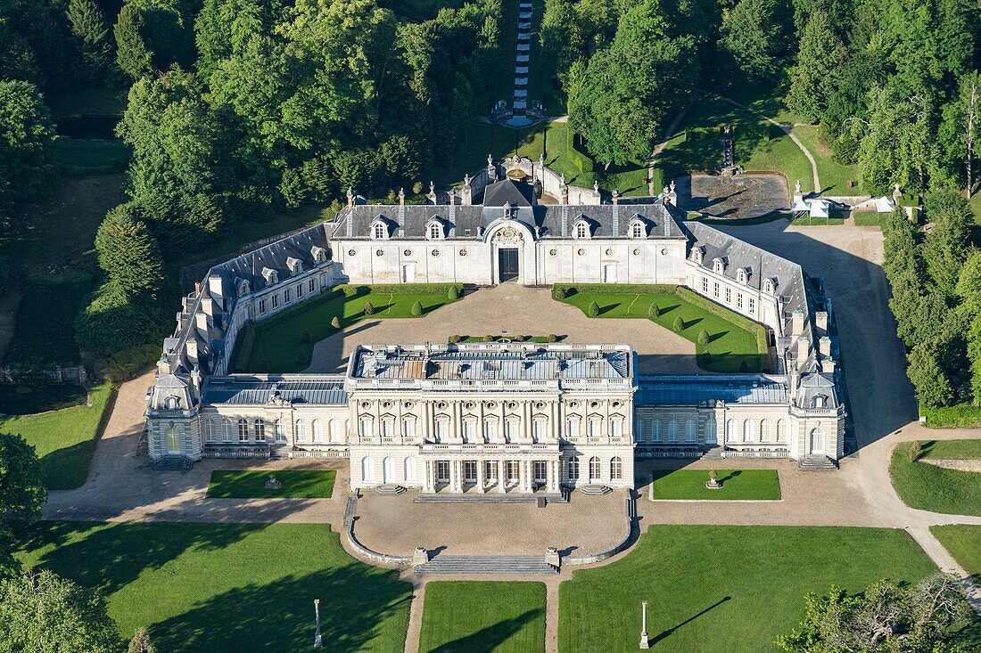 Frankreich,, Eure, Vernon, Schloss Bizy (Luftaufnahme)