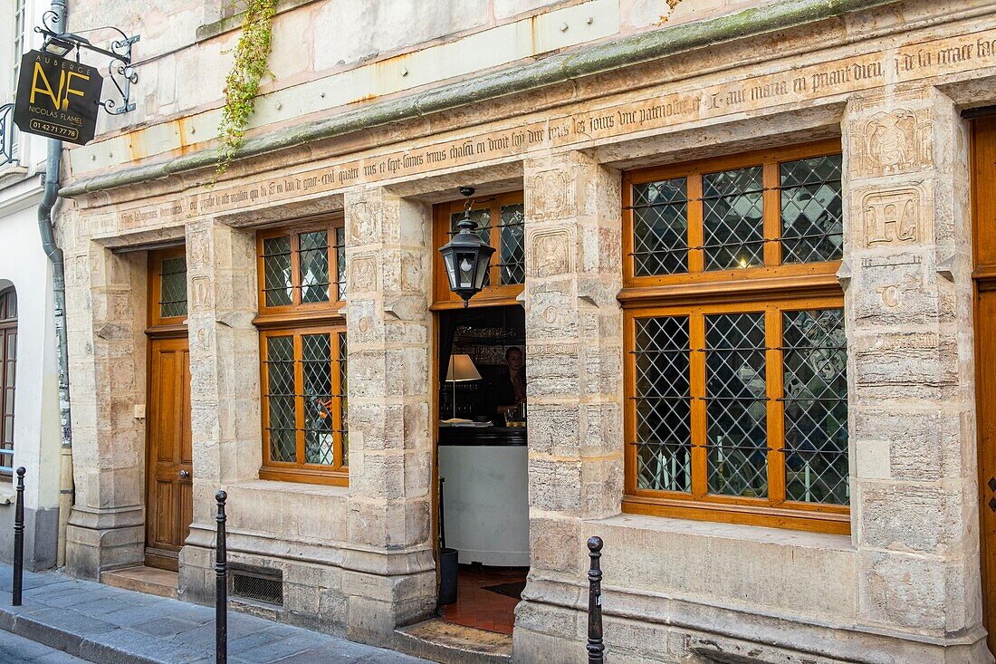 France, Paris, Nicolas Flamel's house, Auberge Nicolas Flamel restaurant\n