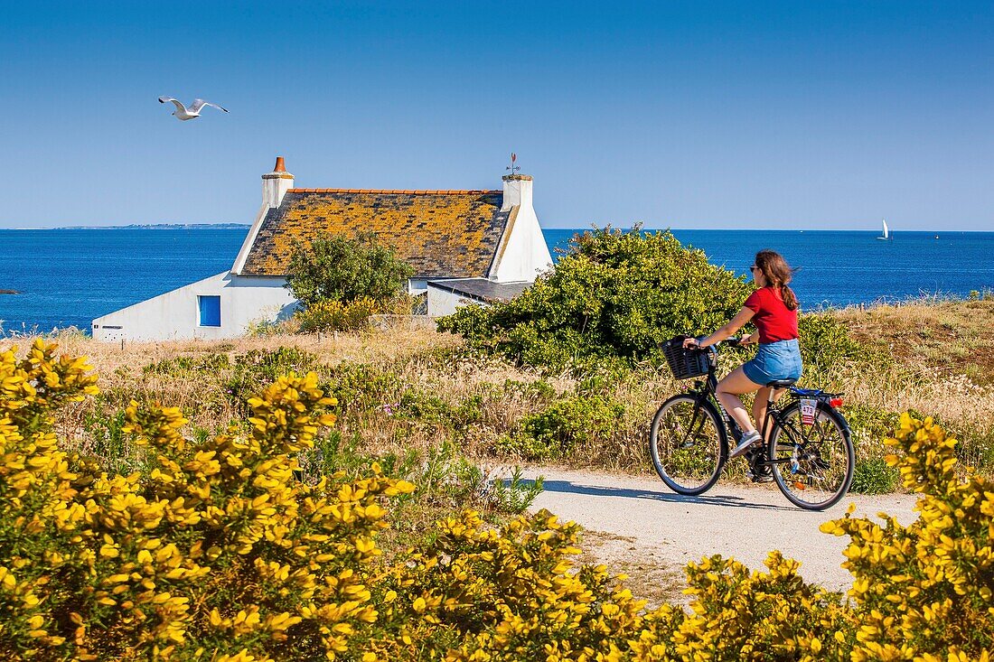 France, Morbihan, Quiberon, the old house of the Vivier at the tip of Goulvars\n