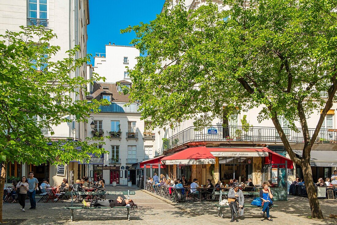 Frankreich, Paris, das Marais, der Marktplatz Sainte Catherine