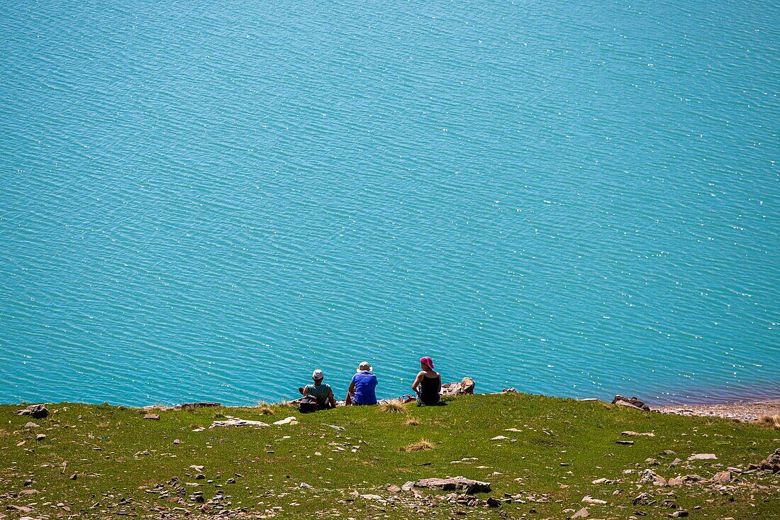 France, Hautes Alpes, Ecrins National Park, Orcieres Merlette, Natural Reserve of the Circus of Grand Lac des Estaris\n