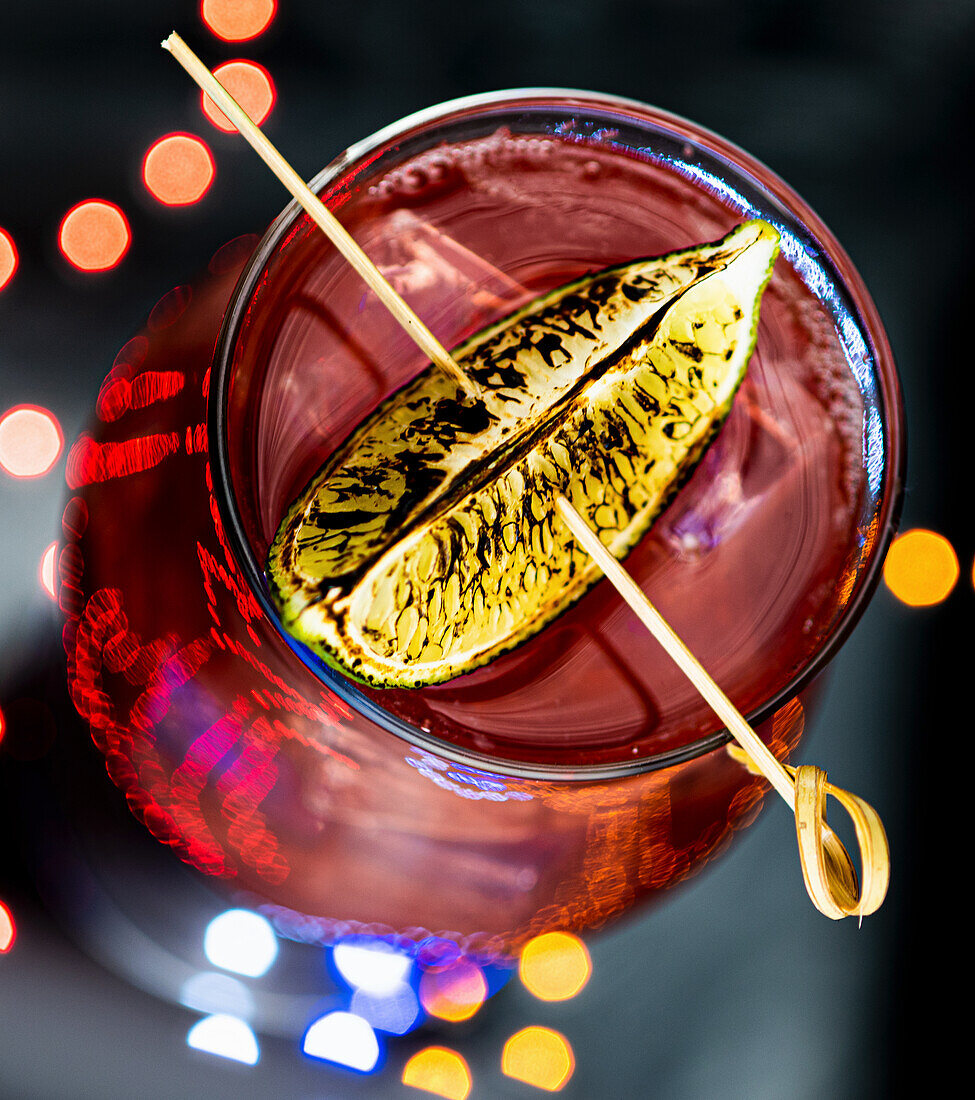 El Diablo cocktail with tequila