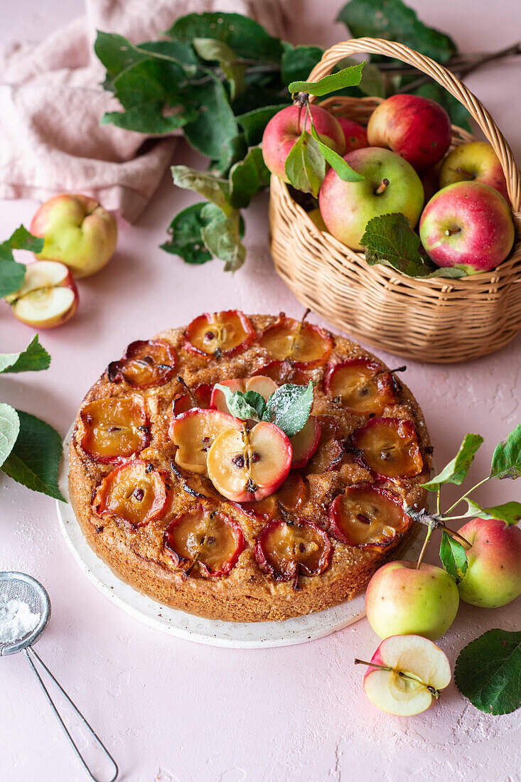 Upside down Apfelkuchen