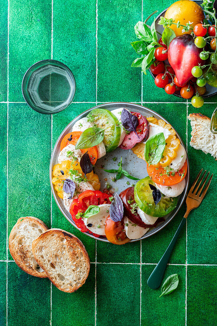 Tomato and mozzarella salad