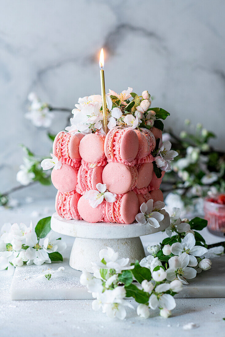 Macaron cake for Easter