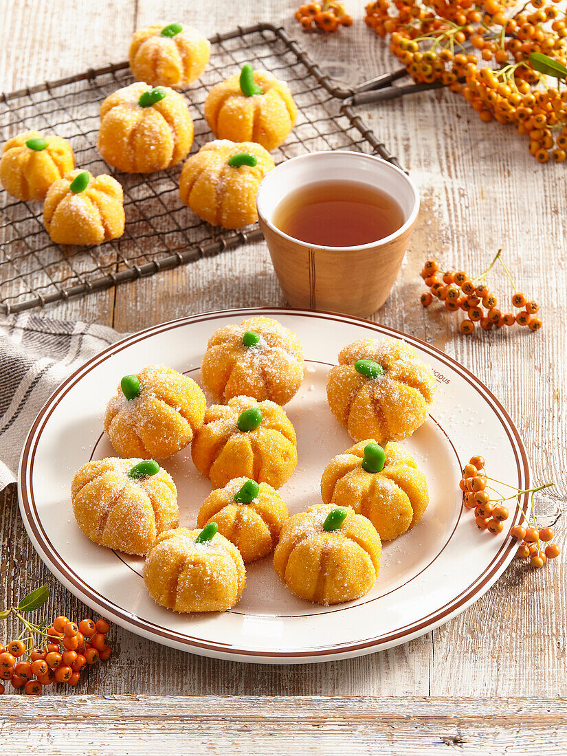 Sweet baked mini pumpkins