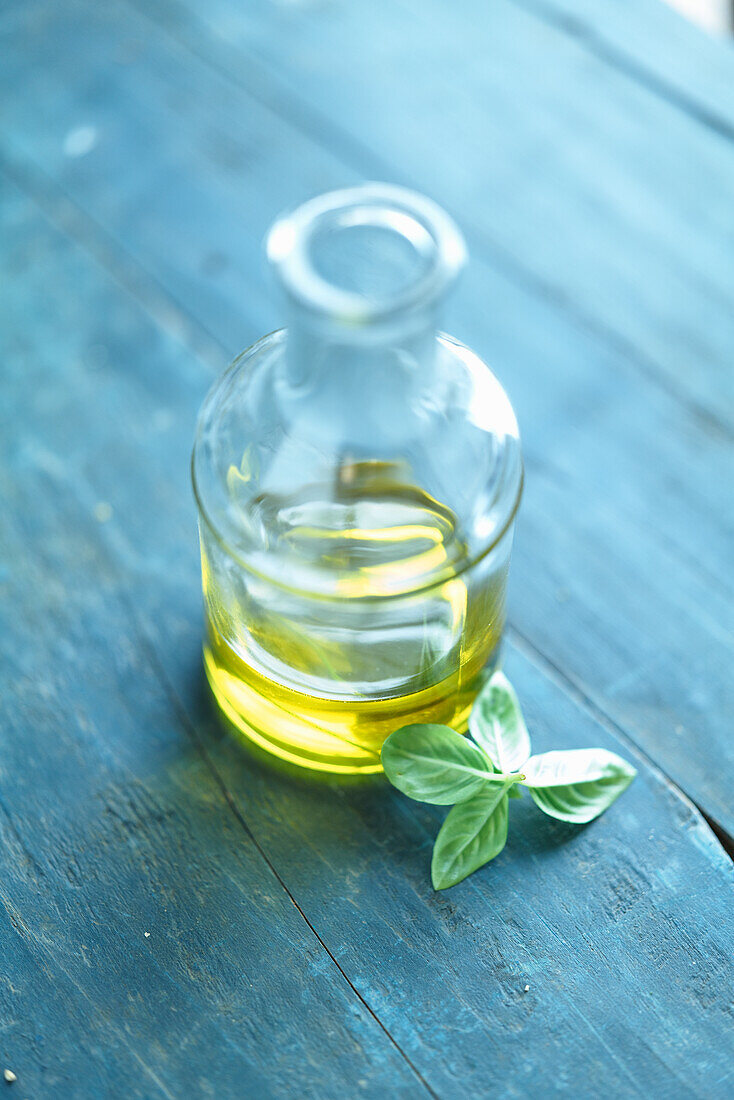 Olive oil in a bottle