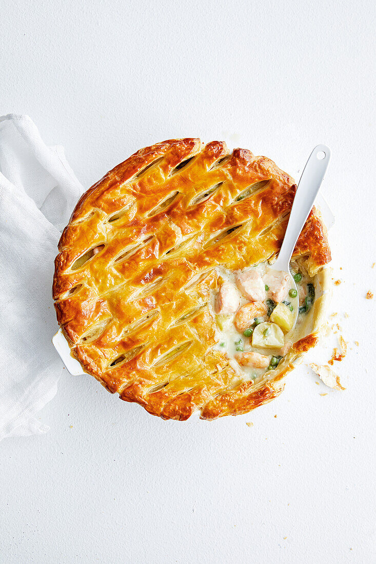 Simple one-pot seafood pie