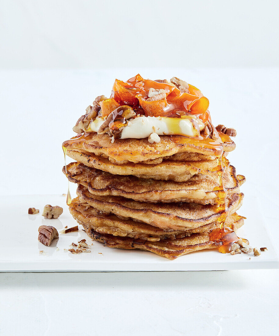 Carrot cake pancakes