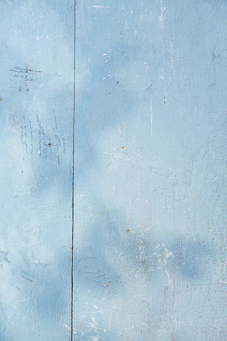 Blue painted wooden background