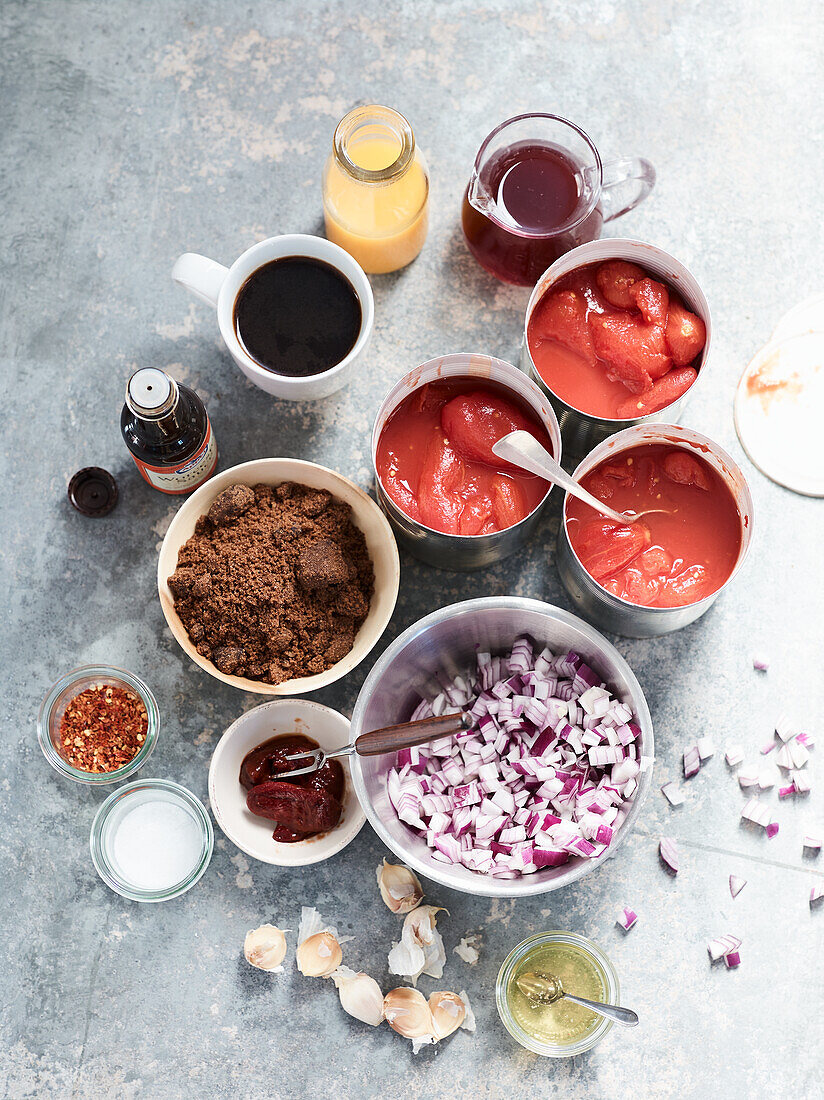 Ingredients for barbecue sauces