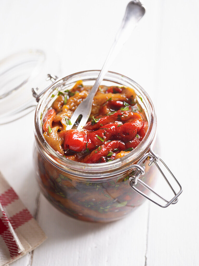 Pickled grill peppers