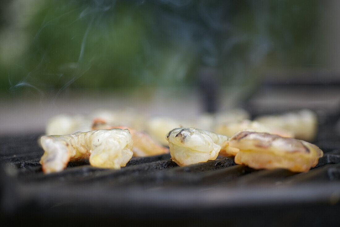 Grilled prawns