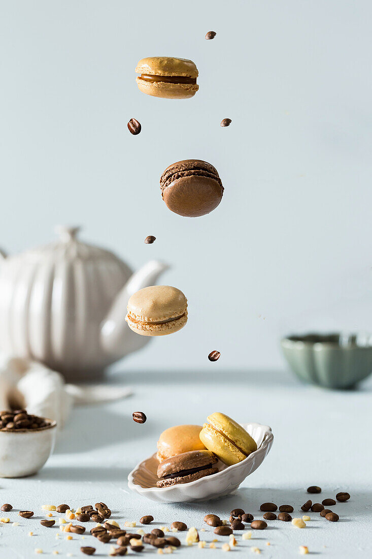 Verschiedene Macarons