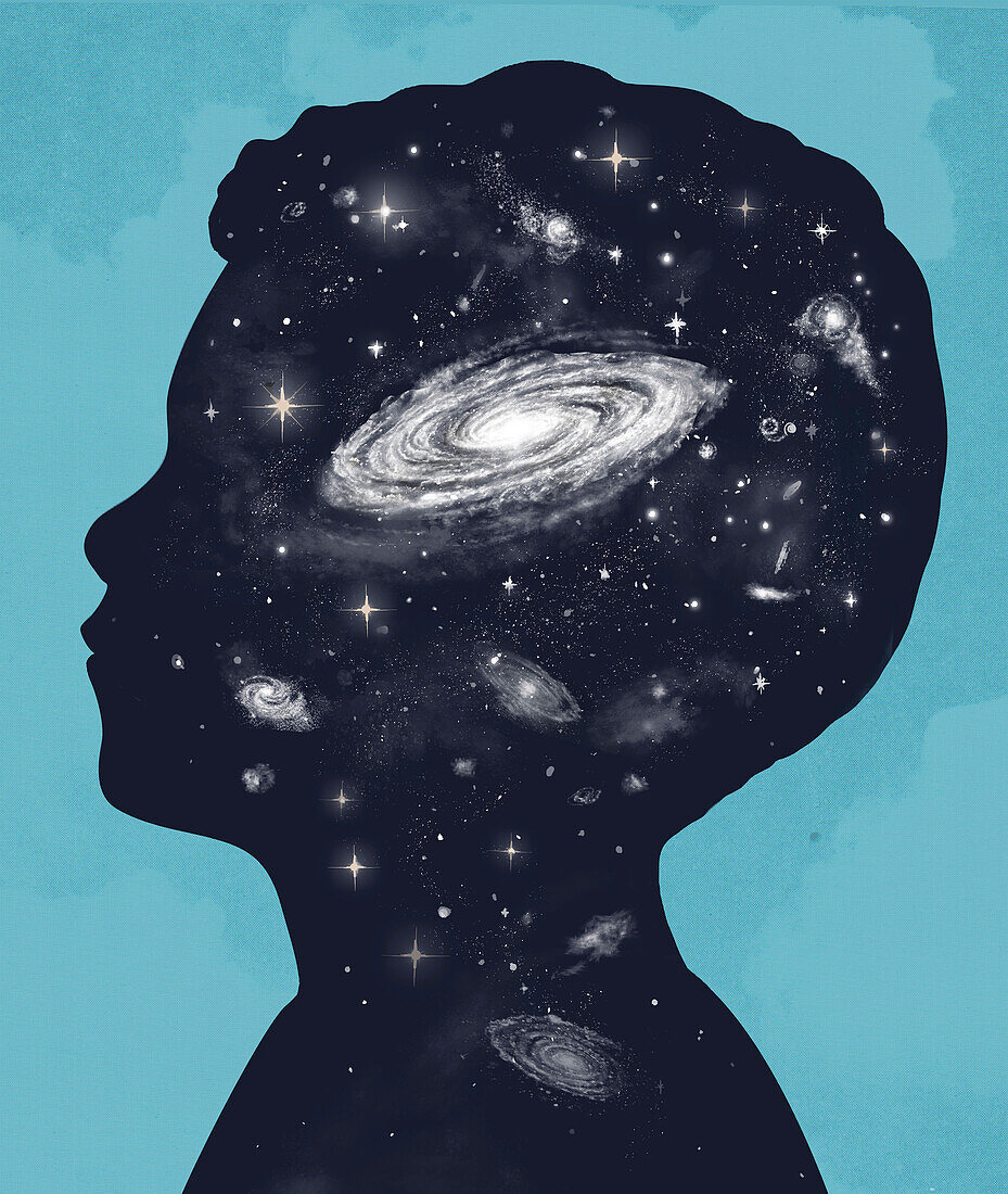 Astronomer, conceptual illustration