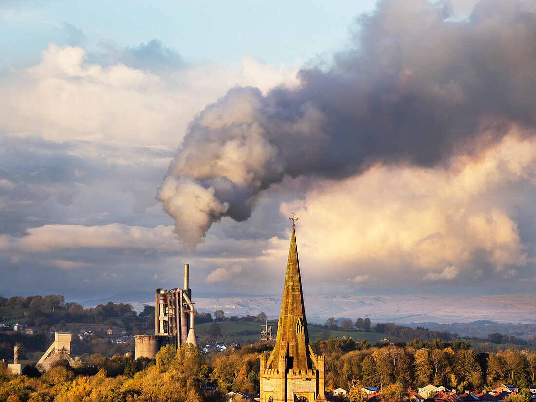 Emissions from cement works