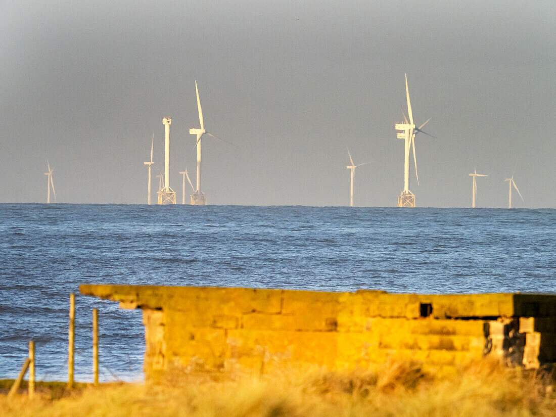 Walney offshore windfarm, Cumbria, UK