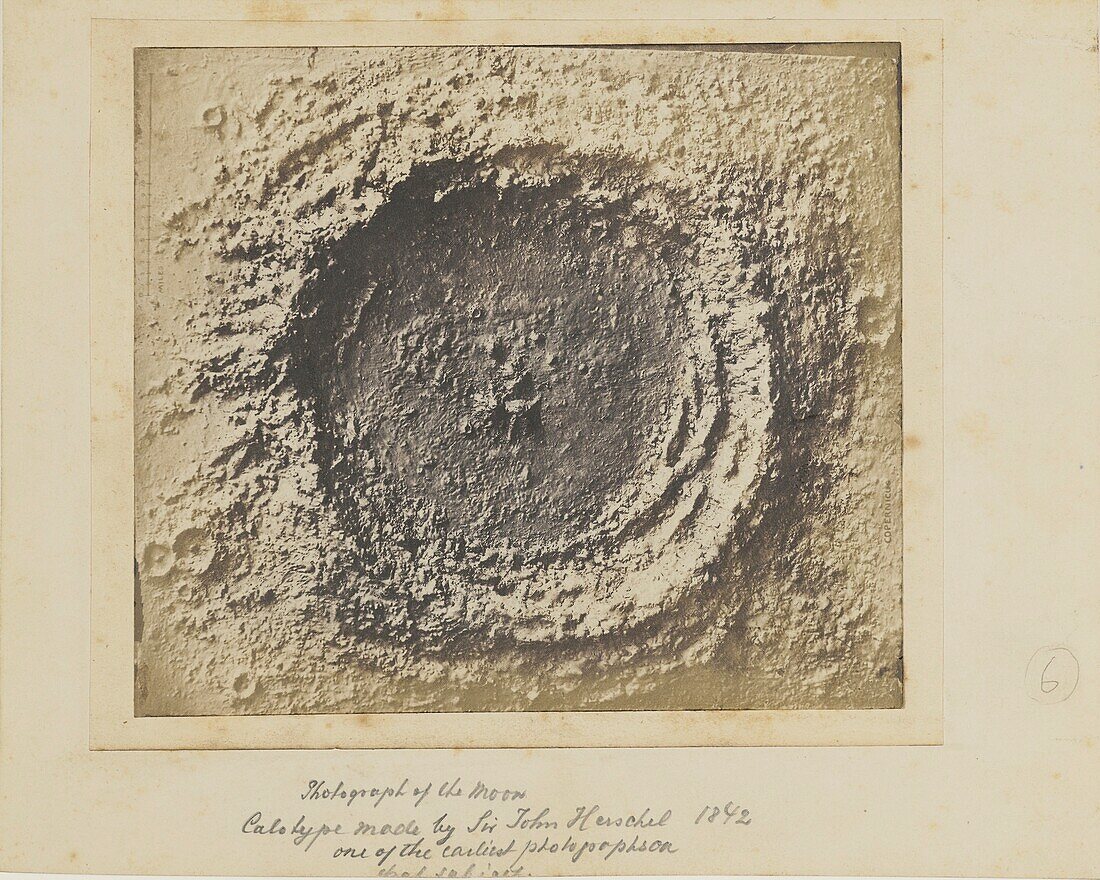 Lunar crater model, 1850s