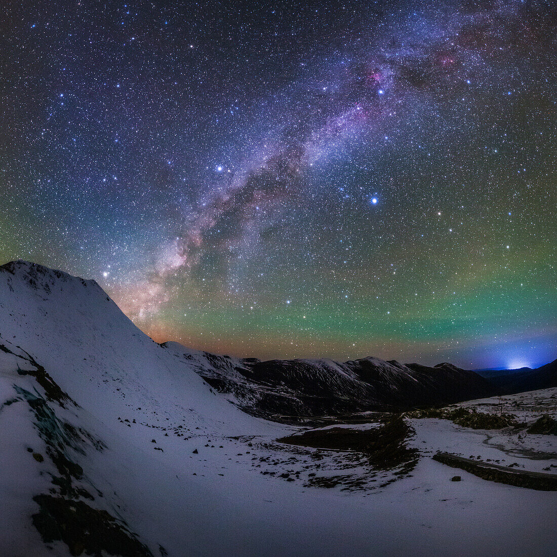Milky Way above Mount Gongga, Sichuan, China
