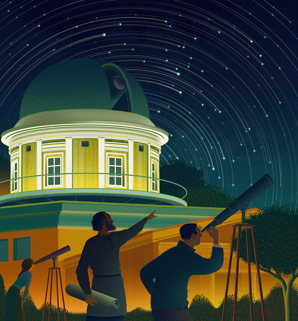 Astronomy, conceptual illustration