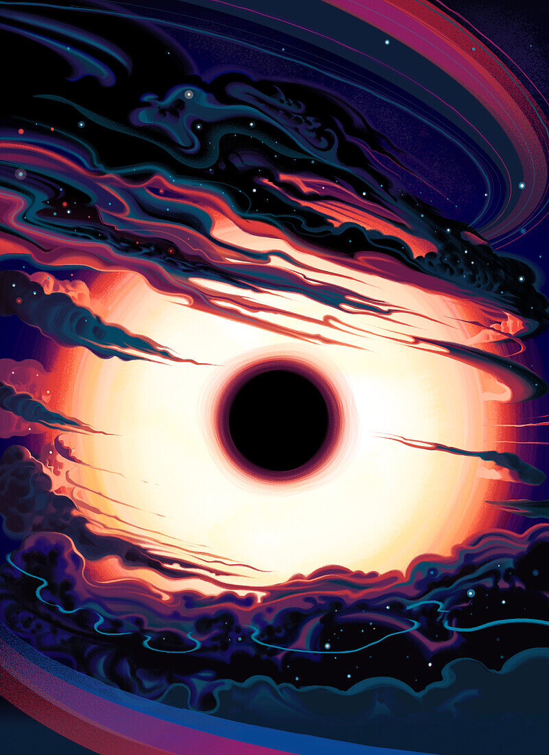 Neutron star, conceptual illustration
