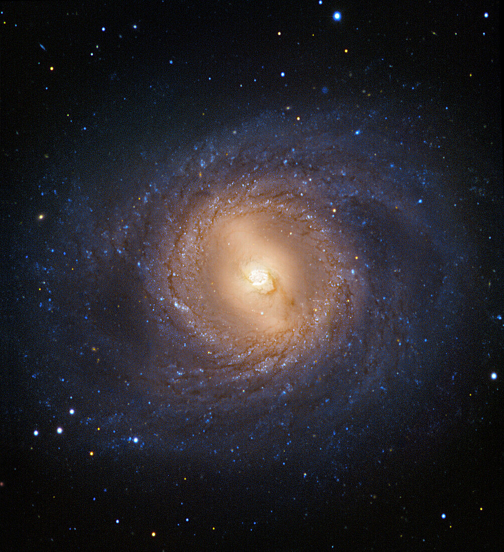 Barred spiral galaxy M95, composite image