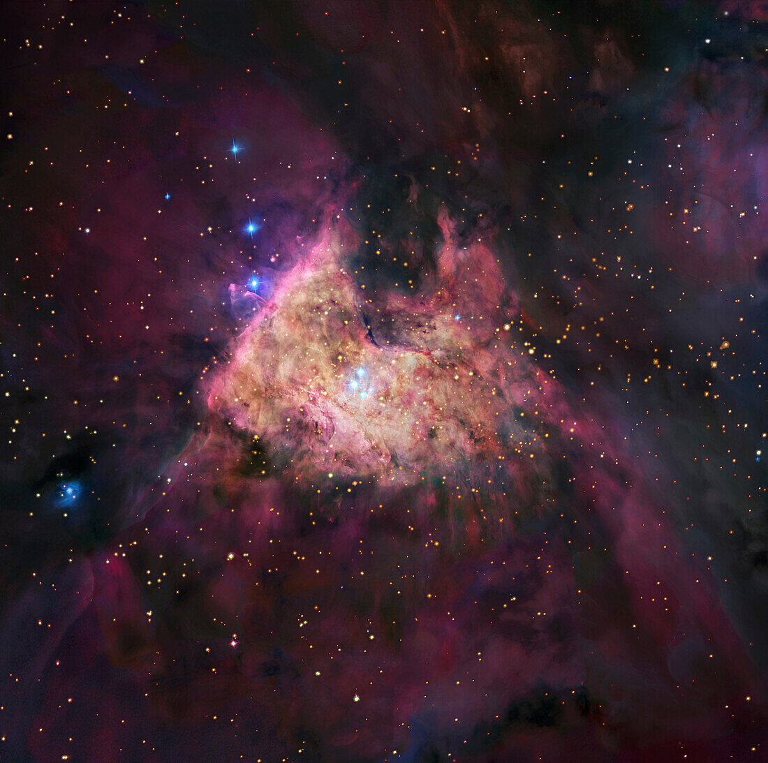 Orion Nebula core, composite image