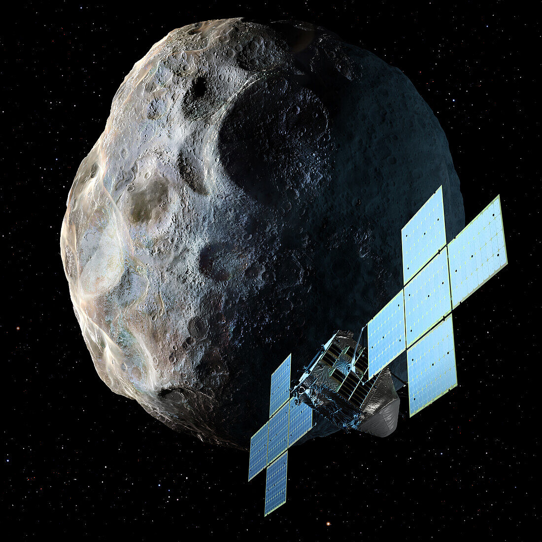 Psyche asteroid mission, illustration