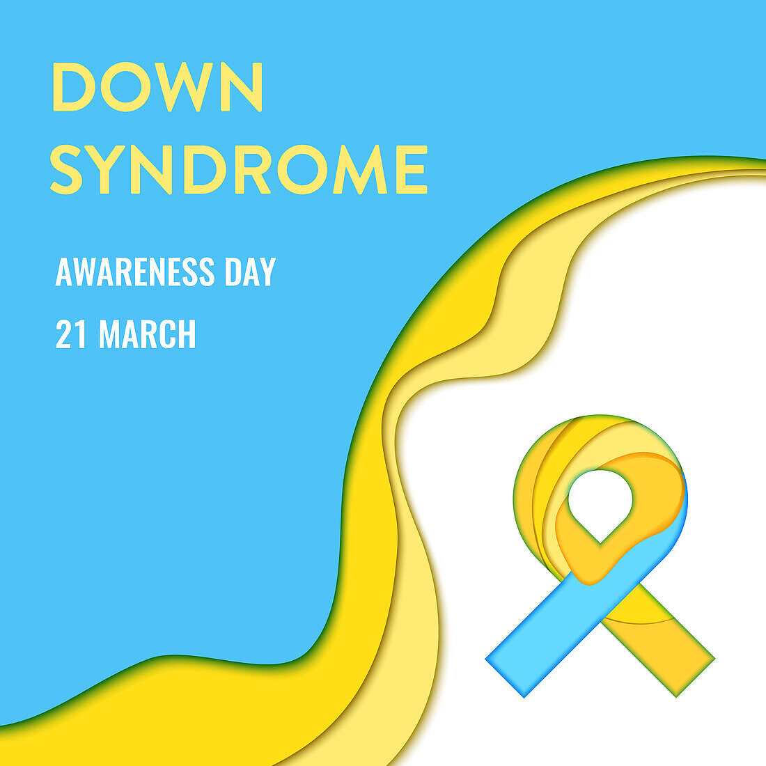 Down syndrome awareness, conceptual illustration