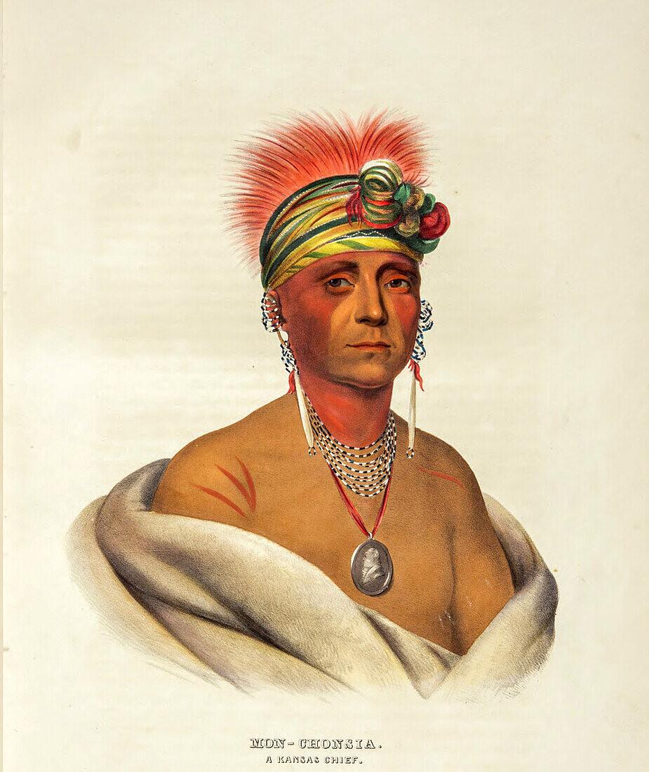 Mon-Chonsia, Kansas Chief, illustration