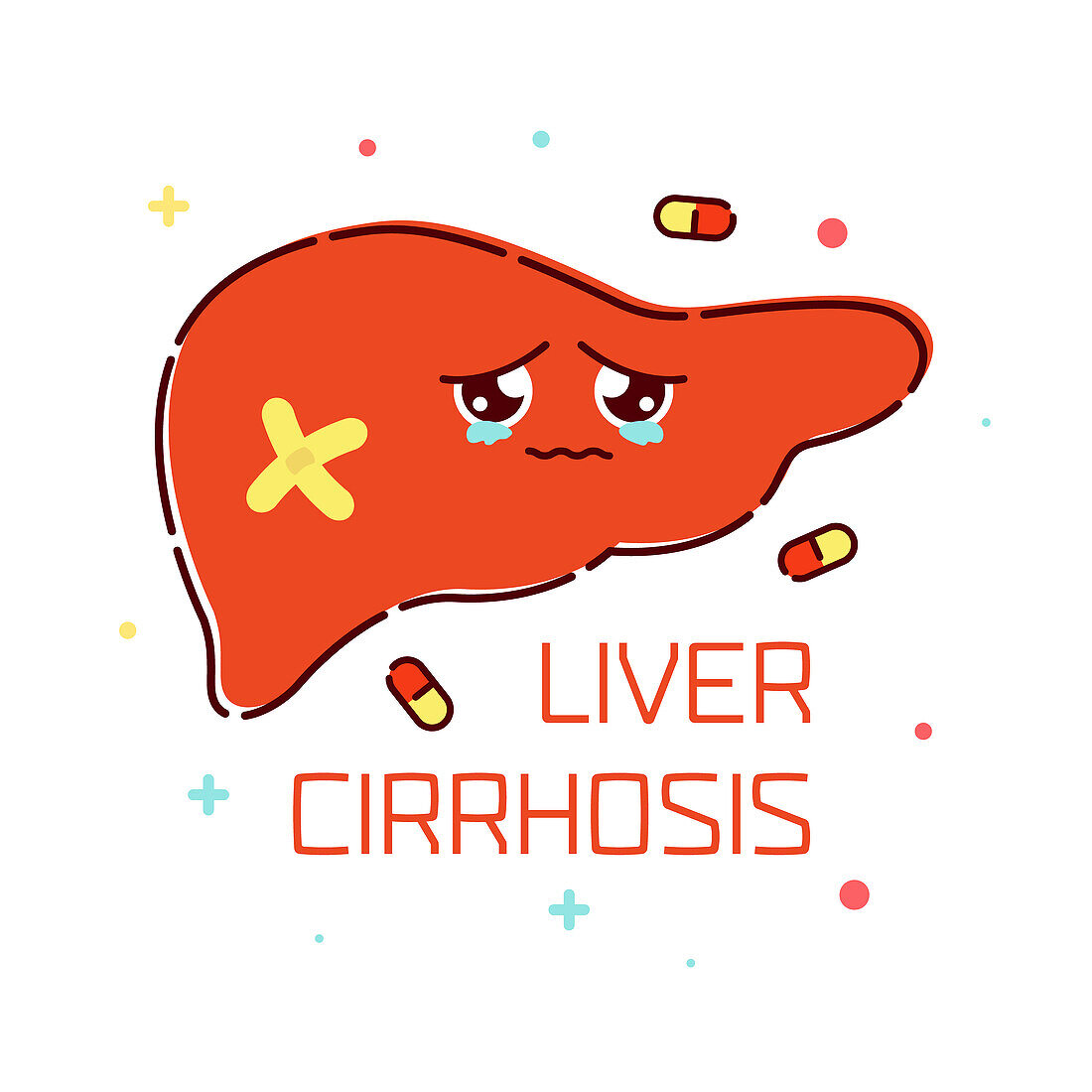 Liver disease, conceptual illustration
