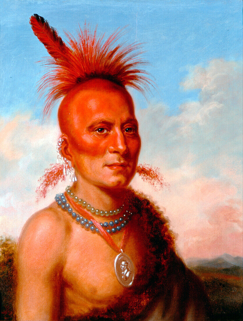 Sharitarish, Pawnee Chief, illustration